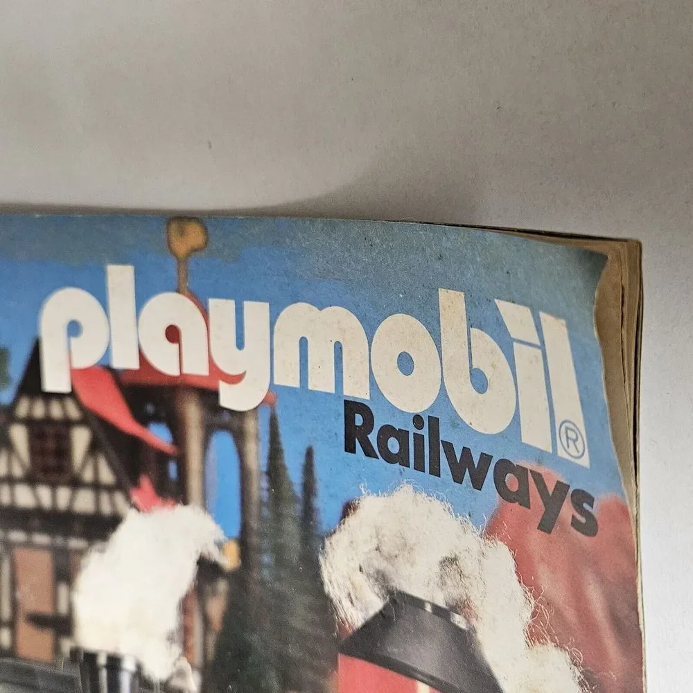 Vintage 1987 Playmobil Railways Consumer‎ Catalog Brochure Germany HTF
